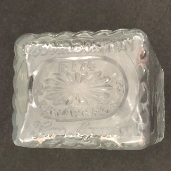 Antique Empty 1954 Old Mr. Boston Clear Glass Rum Bottle R174 with Glass Topper. - Picture 9 of 11